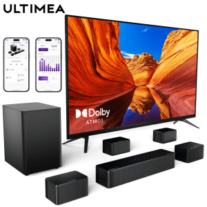 ULTIMEA 7.1 Surround Sound System Sound bar for TV with Dolby Atmos