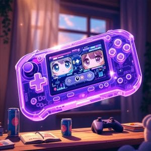 ANBERNIC RG 406H Game Console — Transparent Purple ANBERNIC RG 406H Game Console — Transparent Purple