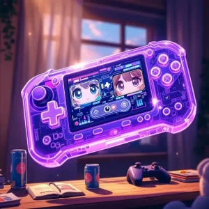 ANBERNIC RG 406H Game Console — Transparent Purple