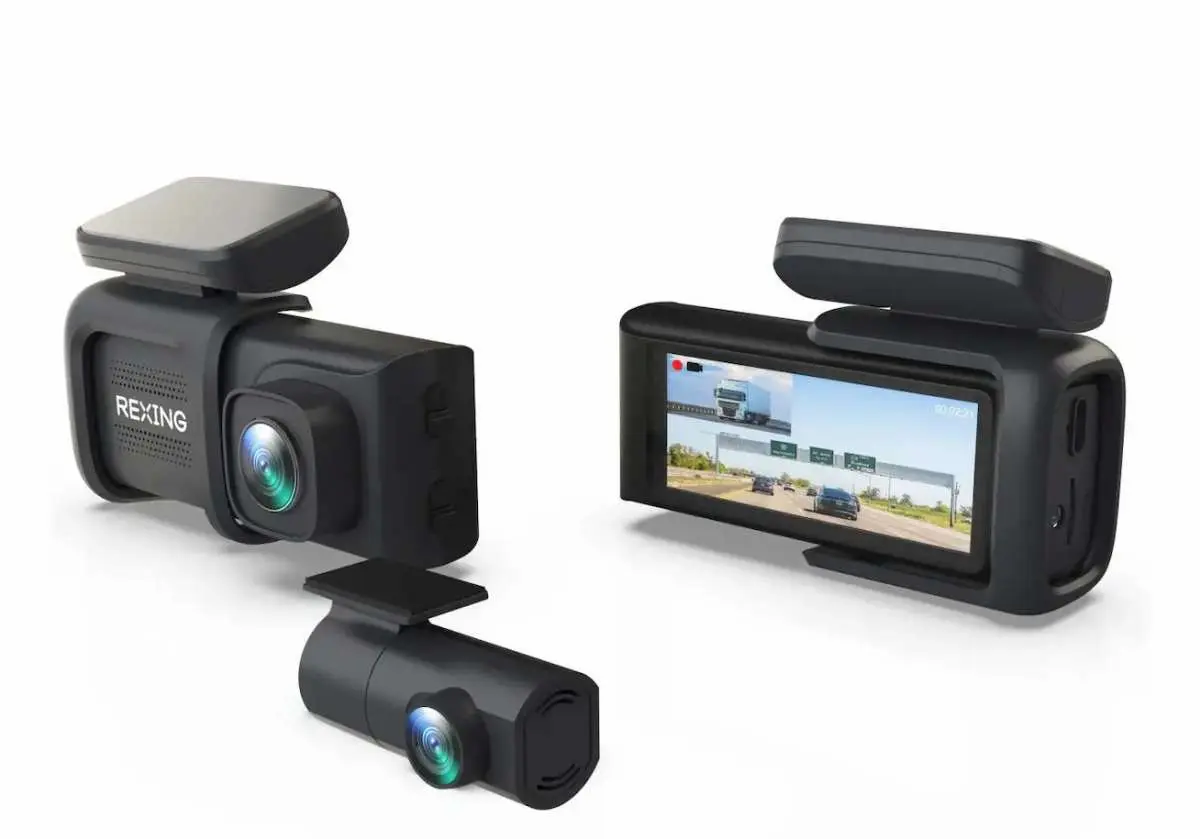 Rexing DT2 Dual 1080p Front and Rear Dash Camera (Open Box)