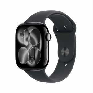 Apple Watch Series 11 GPS 46mm Jet Black Aluminum with Black Sport Band (M/L)