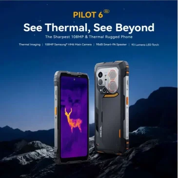 Pilot 6 rugged smartphone featuring a 108MP camera and thermal imaging.