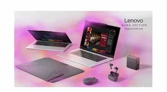 Internal view of the Lenovo Legion gaming laptop showing the advanced thermal cooling system, fans, and internal components.