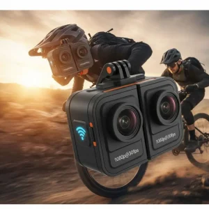 Rexing A1 Two Way Action Camera Front & Back 1080p@30fps with Wi-Fi Connect