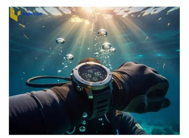 Suunto Ocean dive watch with digital display underwater